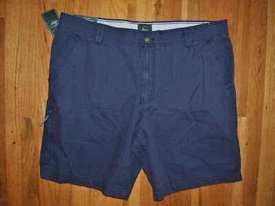 全新带标签男式 G.H. BASS & CO. Blue Nights 帆布地形短裤 尺寸 42 W  — 第 1/2 张图片