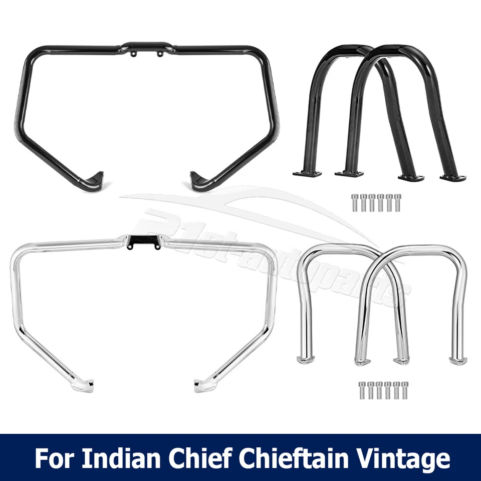 Engine Saddlebag Guard Highway Crash Bars For Indian Chief Chieftain Dark Horse — 第 1/1 张图片