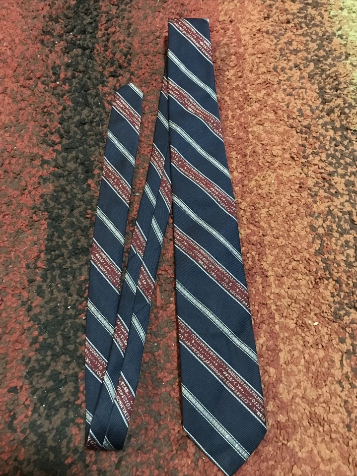 Галстук Smithsonian Institute Computer Character Print Line красный синий - Изображение 1 из 3