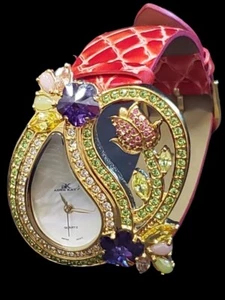 Adee Kaye womens multi rhinestone watch AK-9 44LG - Picture 1 of 12