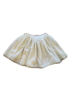 GAP White Layered Sparkly Mesh Skirt For 6-7 Girls - Picture 1 of 3