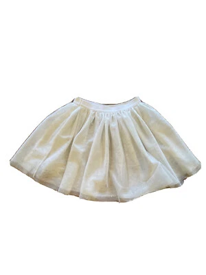 GAP White Layered Sparkly Mesh Skirt For 6-7 Girls - Image 1 of 3
