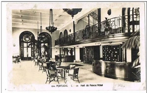 Kurie, Hall do Palace Hotel, Portugal, Vintage Foto Postkarte - Bild 1 von 2