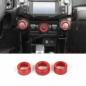 Aluminum Air Conditioning Switch Button Ring Trim For Toy@ta 4Runner 2010-19 Red - Bild 1 von 9
