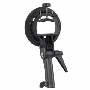Handheld Grip S-Type Flash Bracket Bowens Mount Holder for Speedlite Flash Light - Picture 1 of 5