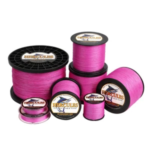 HERCULES 100M - 1000M PE Super 6LB-300LB Braided Fishing Line Pink 4/8 Strands - Picture 1 of 28