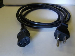 Linetek E70782 10A 125v Computer Monitor TV Replacement Power Cord 6' 8" long - Picture 1 of 7