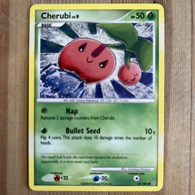 Cherubi - 56/100 - Common LP, English Pokemon Stormfront - Image 1 of 2