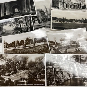 ORIGINAL VINTAGE Souvenir Postcard Letter Mail Lot B&W 1900s Junk Scrap 7 - Picture 1 of 3