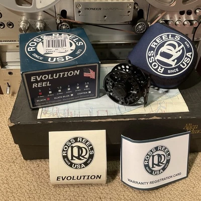 NOS Rare 1st Gen Ross Evolution 0 Fly Reel Black - image 1 of 4