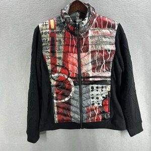 Dolcezza Puffer Jacket donna grande piumino imbottito arte da indossare full zip LEGGI DET - Foto 1 di 18
