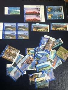 STAMPS - AUSTRALIA MIXED LOT - USED - SCENES - SOME DUPLICATION  - Picture 1 of 1