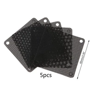 6cm Dust Filter PC Fan Dustproof Cover PVC Filter Mesh Anti Dust Filters 5PCS - Photo 1/8