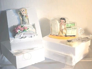 Lot Of 2 Betty Boop Wedding 1998 & 💋 Kiss The Cook Spoon Holder 2002 - Picture 1 of 17