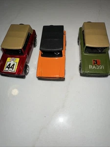 Matchbox Superfast No.18 Field Cars orange, rot, grün Set mit 3 Speichenrädern - Bild 1 von 7