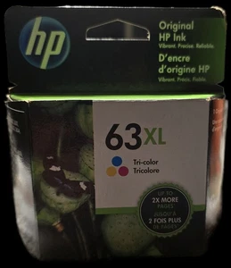 Original HP F6U63AN/63XL Tri-Color-Tinte mit hoher Reichweite - NEU - EXP: 10/2026 - Bild 1 von 2