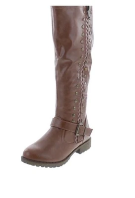 Botas de Bambú Monterey-01 Tachonadas Moda Marrón Castaño Para Mujer Talla 9 NUEVAS  Foto 1 de 4