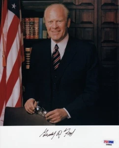 PRESIDENT GERALD FORD SIGNED WHITE HOUSE PHOTO PSA - Picture 1 of 3