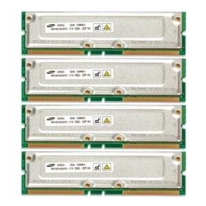 Samsung 512MB (4x128MB) PC1066 1066MHz 184-Pin RDRAM Memory (MR16R1624DF0-CT9) - Picture 1 of 1