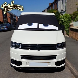 VW Screen Cover T5 Eyes Curtains Window Screen Camping Blackout Blind Blue - Picture 1 of 6