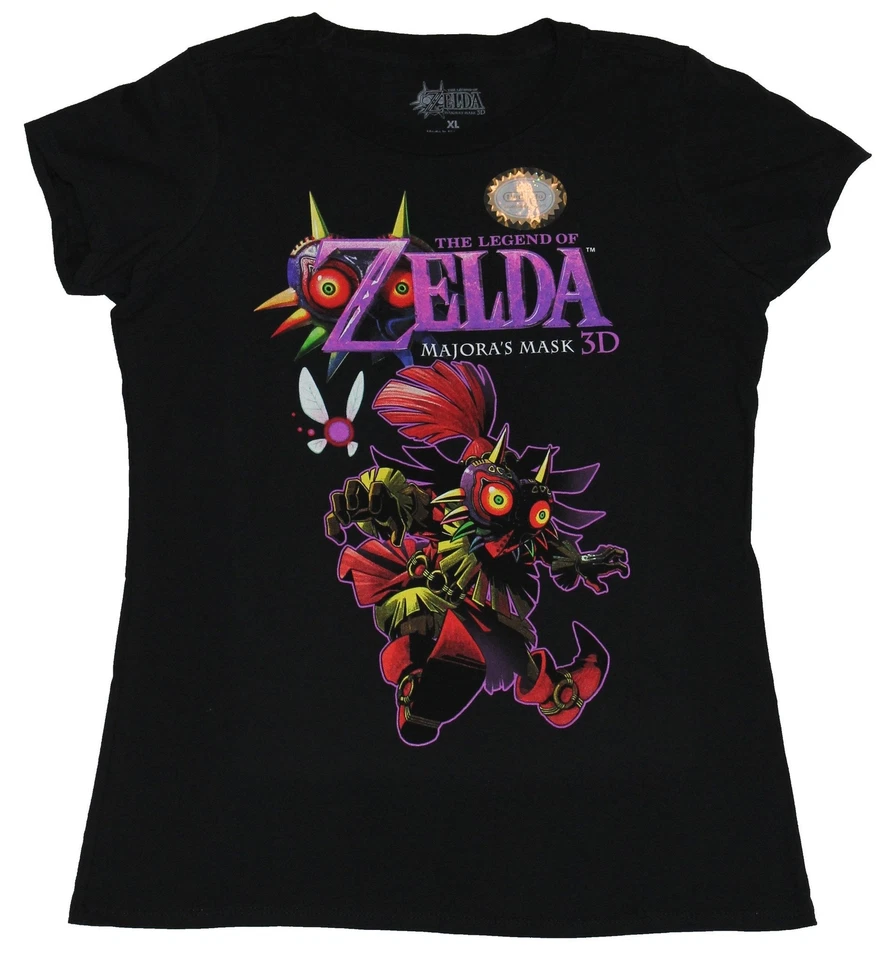 Camiseta Legend of Zelda Niñas Juniors - Máscara Majoras 3D Buceo Calavera Niño Enlace Foto 1 de 1