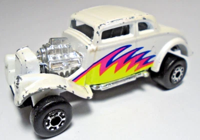 1982 MATCHBOX '33 WILLYS STREET ROD WHITE 1:50 DIECAST 3" HOT ROD CAR W/ YELLOW - Image 1 of 4