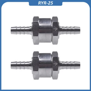 1/4" Kraftstoff Rückschlagventil Einweg Inline Rückschlag Diesel Benzin schwarz 6mm 2 Stück - Bild 1 von 6