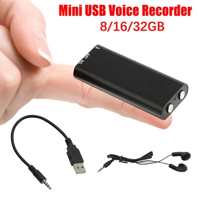 Lot Of Mini Spy Audio Recorder Voice Activated Office Listening Device 8/16/32GB - Image 1 of 4