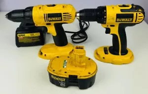 DeWalt Lot DC720, DC759, DC9096, DW9108 1/2” 18V Drills, 18V Battery, & Charger - Picture 1 of 9