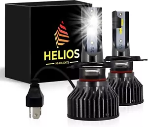 H4 LED Headlight Bulbs Cooling Fan 6000K Cool White Super Bright 18000LM 2 PCS - Picture 1 of 8