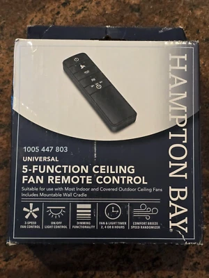 Hampton Bay 98131 Universal 3-Speed Ceiling Fan Premier Remote Control - Image 1 of 2