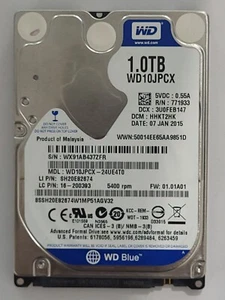 WD10JPCX-24UE4T0, DCM: HHKT2HK, JAN 2015, Western Digital 1Tb 2.5" Sata HDD - Imagen 1 de 2