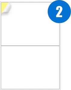 100 Sheets of A4 Labels 2 Labels Per Sheet Size. 210x148mm - Picture 1 of 18