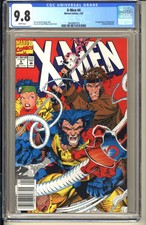 X-Men #4 CGC 9.8 WP NM/MT "Newsstand" 1992 1st app Omega Red Jim Lee Wolverine