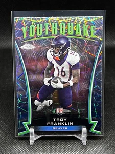 2024 Topps Chrome Football Youthquake Lazer Refractor Troy Franklin #Y-22 RC - Picture 1 of 2