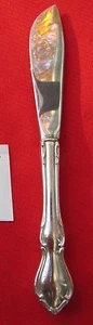 Hampton Court Pattern Butter Knife By Reed & Barton Sterling Silver 6 7/8" Lg - Picture 1 of 11