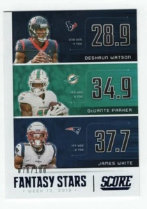 2020 Panini Score FANTASY STARS WEEK 13 Showcase WATSON, PARKER, WHITE 76/100 - Picture 1 of 1