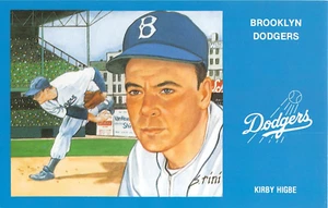 1991 Kirby Higbe Brooklyn Dodgers post card Baseball - Picture 1 of 2