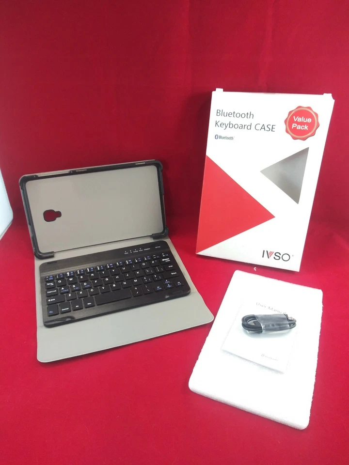 IVSO Samsung Galaxy 8.0 Bluetooth Keyboard Portfolio Case - With Charging Cable - Image 1 of 4