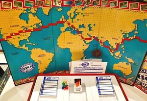 FAMILY BOARD GAME TRAVEL AROUND THE WORLD IN 80 DAY MICHAEL PALIN BBC TV SERIES - Picture 1 of 3