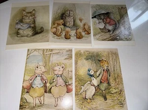 5 x Beatrix Potter Vintage Postcards Collection The World Of Peter Rabbit UNUSED - Bild 1 von 4