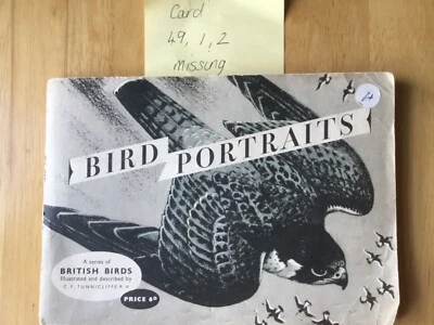 BROOKE BOND PG TIPS TEA CARDS ALBUMS - INCOMPLETE - BIRD PORTRAITS - Image 1 of 2