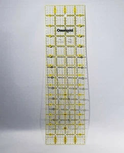 Omnigrid 4" x 14" Regla Acolchado Amarillo Líneas Marcadas 4x14 - Imagen 1 de 2