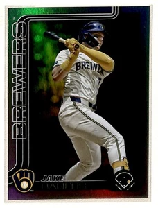 2025 Topps Foil Jake Bauers Milwaukee Brewers #618 - Picture 1 of 2