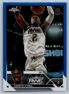 Somto Cyril 2024 Topps Chrome OTE #54 Blue Refractor /99 - Image 1 of 2