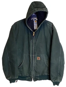 Vintage Carhartt Canvas Jacke gefüttert J130SPC Herren Gr. XL grün - Bild 1 von 15