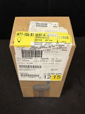 OEM GM FRONT SIDE DOOR WINDOW REGULATOR MOTOR ASM 89046086 - Image 1 of 2