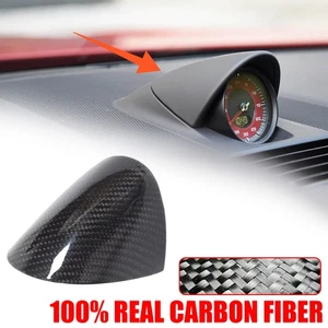 Real Carbon Fiber Console Dash Clock CAP Trim For Porsche Panamera 2017-2023 - Picture 1 of 6