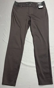 NWT Simply Vera Wang Everyday Luxury Skinny Slimming Brown Pants Women’s Medium - Picture 1 of 8