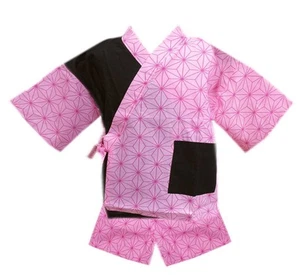 Wa Sakuraan Jinbei Kids Junior Pink Asanoha 130cm 140cm 150cm Girls 130 116 - Picture 1 of 4